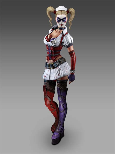 batman arkham asylum game harley quinn|harley quinn arkham city model.